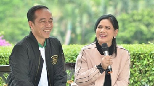 Ibu Negara Iriana bersama suami Presiden Joko Widodo/Net