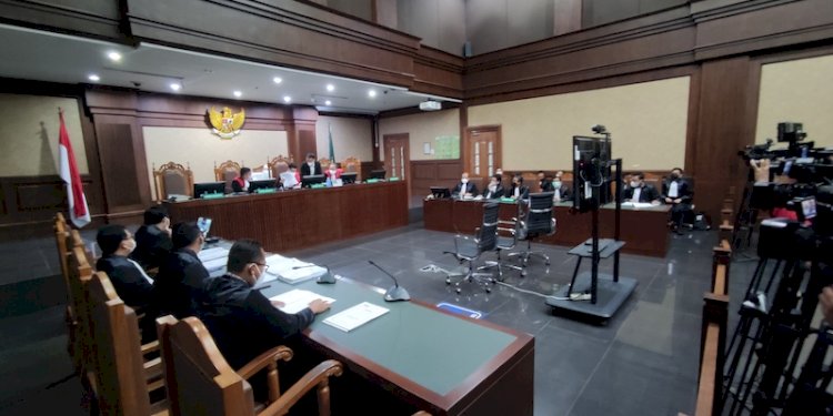 Sidang perdana Edhy Prabowo dalam kasus korupsi benur/RMOL