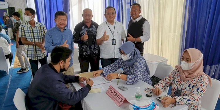 Akad massal 600 unit KPR Subsidi di perumahan Pesona Kahuripan, Kabupaten Bogor./Dok
