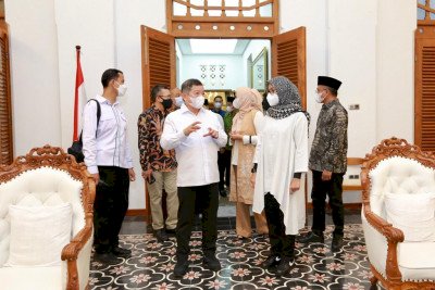 Menteri Perencanaan Pembangunan Nasional/Kepala Bappenas, Suharso Monoarfa saat di Banyuwangi/Dok Hms