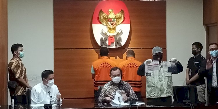 Ketua KPK saat umumkam tersangka kasus suap di Pemkot Tanjungbalai/RMOL