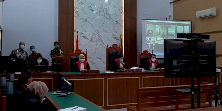Sidang vonis untuk anggota Komite Eksekutif Koalisi Aksi Menyelamatkan Indonesia (KAMI), Syahganda Nainggolan di PN Depok/RMOL