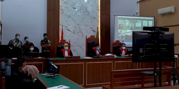 Sidang vonis untuk anggota Komite Eksekutif Koalisi Aksi Menyelamatkan Indonesia (KAMI), Syahganda Nainggolan di PN Depok/RMOL