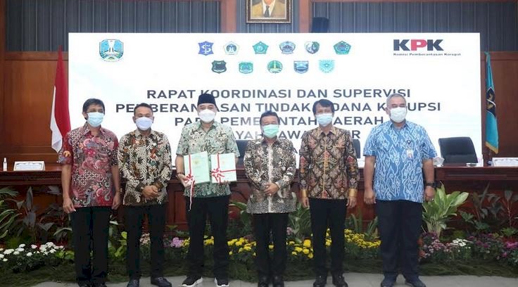Eri Cahyadi usai mengikuti Rakor Tipikor/ist