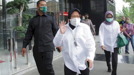 Menteri Sosial Tri Rismaharini saat berkunjung ke KPK/Net