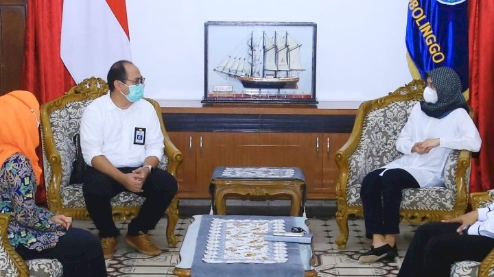 Suasana pembahasan antara kementerian PUPR dan Bupati Probolinggo, di pendopo. /Ist