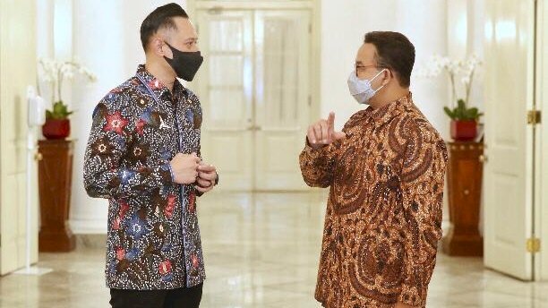 Ketua Umum Partai Demokrat, Agus Harimurti Yudhoyono (AHY) bertemu Anies Baswedan/Ist