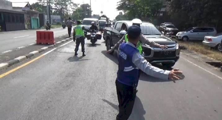 Cek Point di jalan raya Mojoagung/RMOLJatim