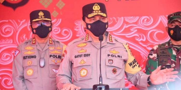 Wakapolri Komjen Gatot Eddy Pramono saat sidak penyekatan mudik/RMOL