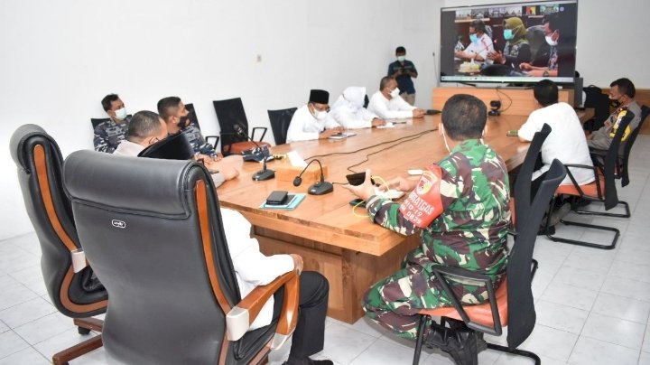 Satgas Covid-19 Banyuwangi melakukan rapat koordinasi penanganan virus Corona/ist