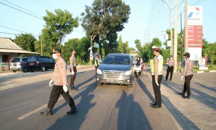 Pengamanan mudik di Tuban/Ist