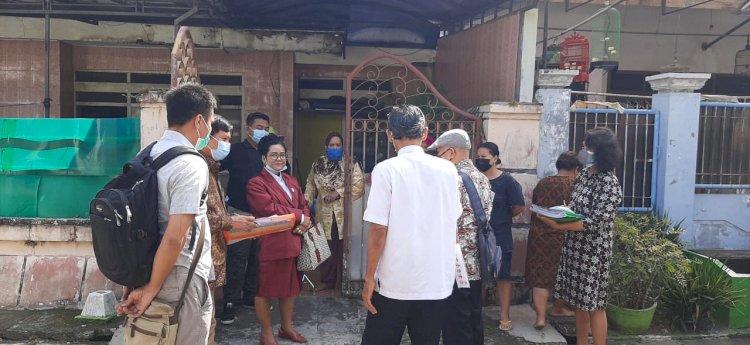 Suasana sidang PS sengketa rumah di Perumahan Perhutani, Sambiroto, Sambikerep, Surabaya/RMOLJatim