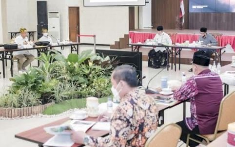 Rapat koordinasi Bupati Jember dan sejumlah OPD dengan BIN Cigar di Pendopo Wahya Wibawagraha Jember/Ist