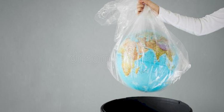 Ilustrasi planet plastik/Net