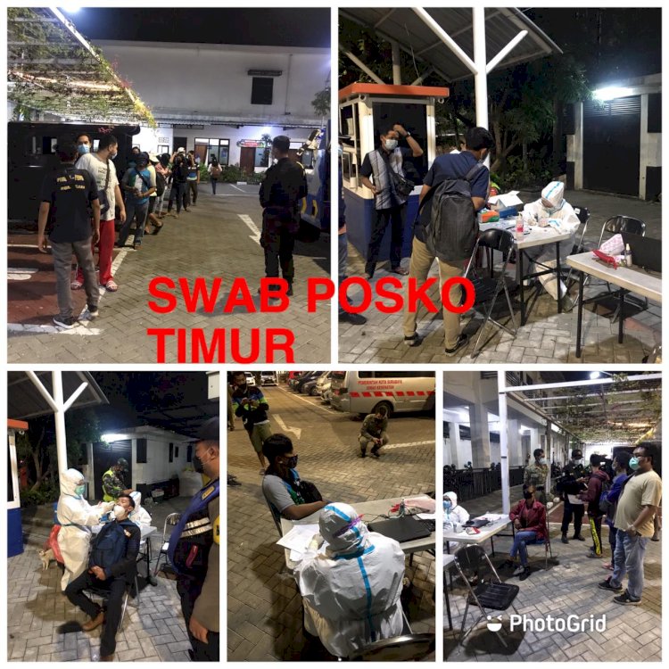 Warga terjarinv operasi penegakan prokes dan swab hunter/ist