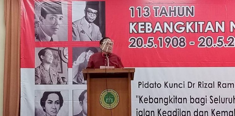 Tokoh nasional, DR. Rizal Ramli saat menjadi pembicara kunci dalam acara “113 Tahun Kebangkitan Nasional” yang digelar di Gedung Joang, Menteng Raya 31, Jakarta Pusat, Jumat (28/5)/RMOL  