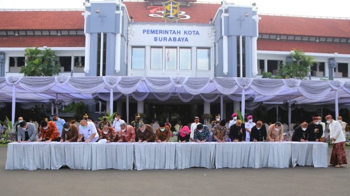 Pemkot Surabaya MoU dengan 15 mitra kerja/RMOLJatim