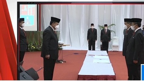 Pelantikan pegawai KPK/ net
