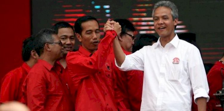 Presiden Joko Widodo dan Gubernur Jawa Tengah Ganjar Pranowo/Net