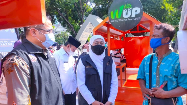 Presiden ACT Ibnu Khajar dan Gubernur Khofifah/ RMOLJatim