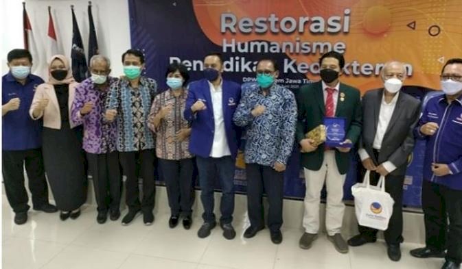 Webinar pakar dan ahli hukum kesehatan di acara Restorasi Humanisme Pendidikan Kedokteran di Kantor DPW Partai NasDem, Selasa (8/6)/Ist