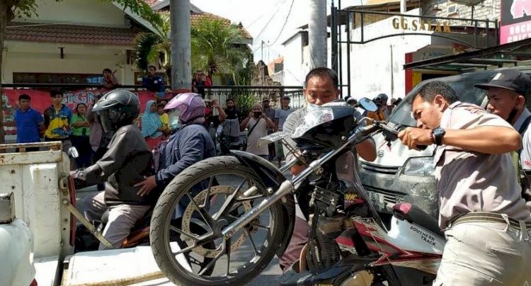 Motor korban diamankan petugas/RMOLJatim