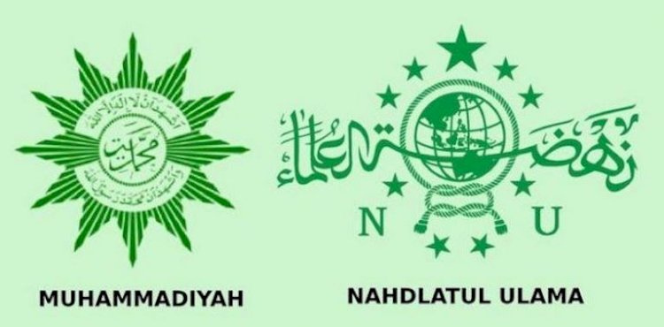 Lambang ormas Islam besar Indonesia, Muhammadiyah dan Nahdlatul Ulama/Net