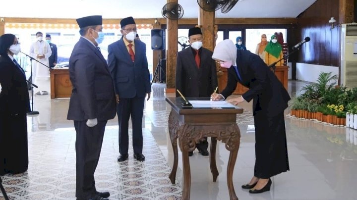 Suasana pelantikan oleh Bupati Probolinggo. /RMOLJatim