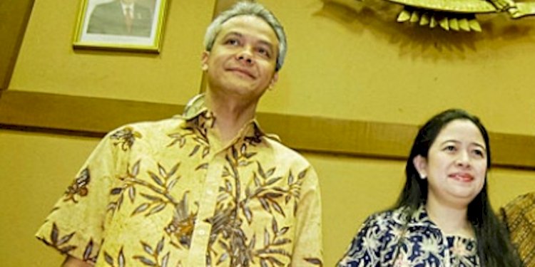   Gubernur Jawa Tengah Ganjar Pranowo dan Ketua DPR RI Puan Maharani/Net