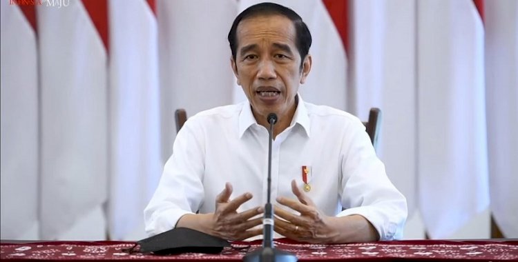 Presiden Joko Widodo dalam jumpa pers virtual yang disiarkan kanal Youtube Sekretariat Presiden, Rabu, 23 Juni/Repro