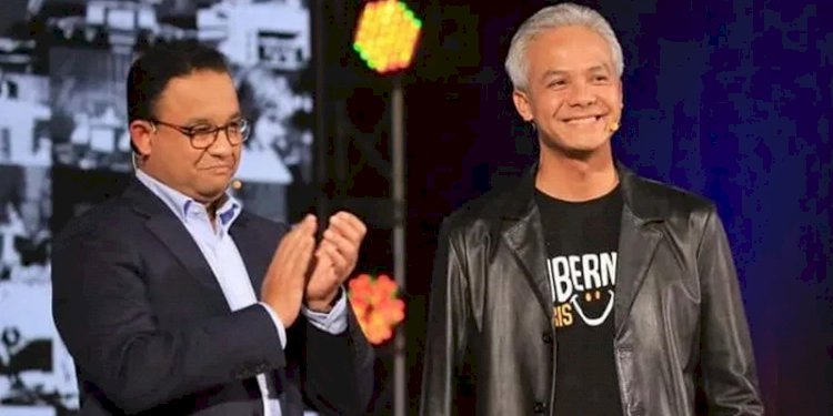  Gubernur DKI Jakarta Anies Baswedan dan Gubernur Jawa Tengah Ganjar Pranowo/Net