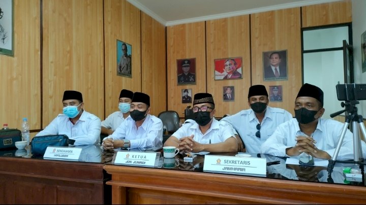 Suasana Virtual anggota Fraksi Gerindra DPRD Kabupaten Probolinggo. /RMOLJatim