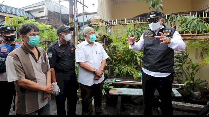 Wali Kota Eri sidak di kampung Simo Sidomulyo/RMOLJatim