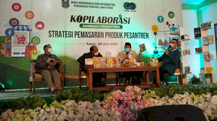 Dialog Kopilaborasi  Sambang Pesantren di Pondok Pesantren Langitan Tuban, Selasa (29/6/2021)./Ist