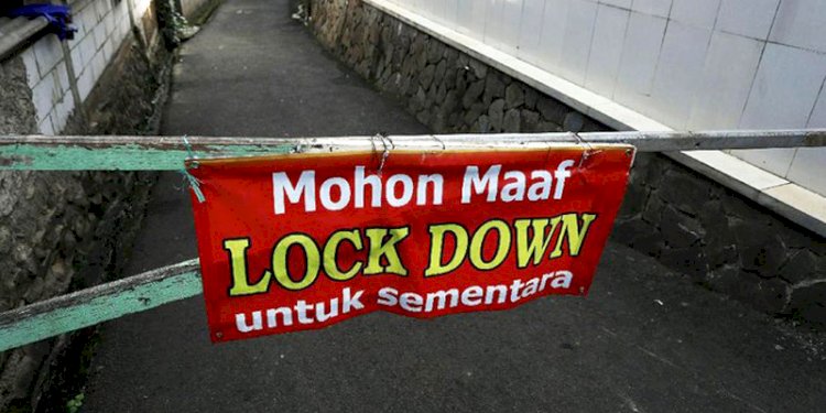 Ilustrasi lockdown wilayah/Net