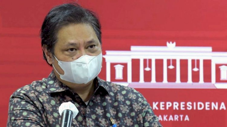 Menteri Koordinator bidang Perekonomian yang juga Ketua Komite Penanganan Covid-19 dan Pemulihan Ekonomi Nasional, Airlangga Hartarto./Dok