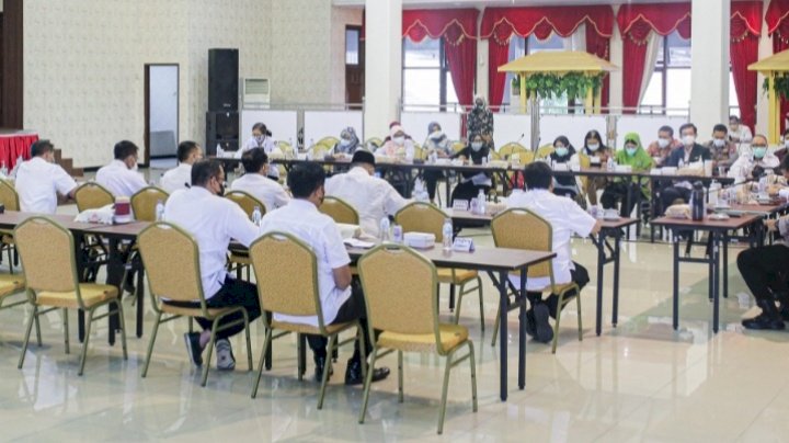 Rakor Bupati dengan satgas Penanganan Covid-19, kecamatan dan Desa percepatan vaksinasi