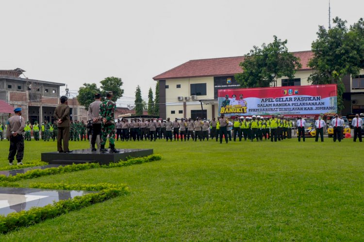 Apel pasukan pengamanan PPKM Darurat/RMOLJatim