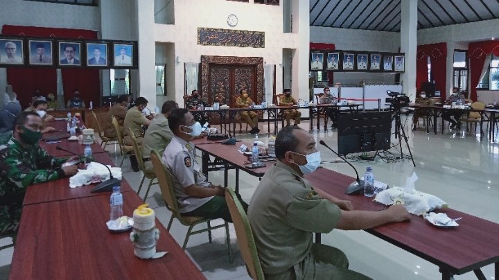 Rakor Forpimda Kabupaten Jember dengan Forkopimda Jatim