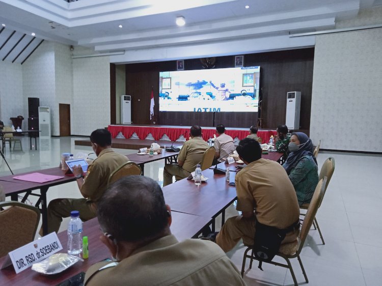 Rakor Forpimda Kabupaten Jember dengan Forkopimda Jatim, dipimpin Gubernur Jatim, didampingi Kapolda Jatim dan Pangdam V Brawijaya/RMOLJatim
