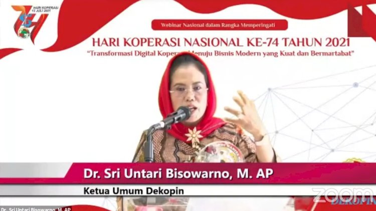 Sri Untari sata webinar/Ist