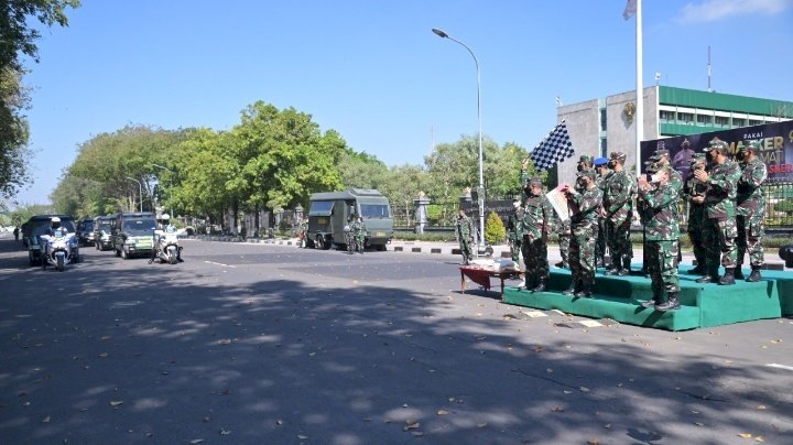 Kodam V/Brawijaya mulai salurkan bantuam beras ke Kod di wilayah Surabaya Raya/ist