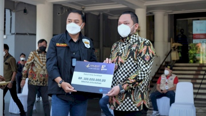 Penyerahan bantuan penanganan pandemi Covid-19/Ist