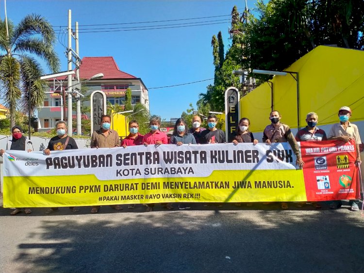 Dukungan PPKM Level 4 oleh Paguyuban SWK Se-Surabaya/Ist 