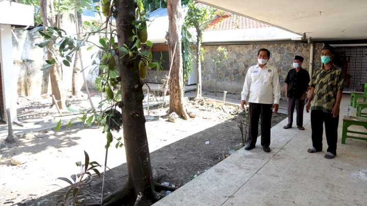 Bangunan kosong di Jalan Nias No. 110 yang ditumbuhi pohon nangka dijadikan rumah sehat/RMOLJatim