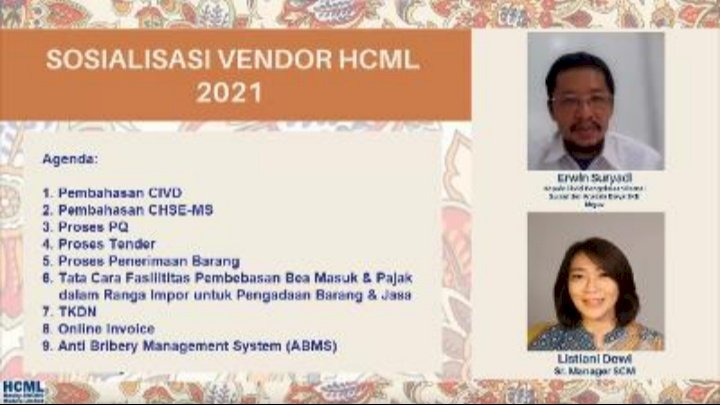 Vendor's Day yang digelar secara daring atau online/Ist
