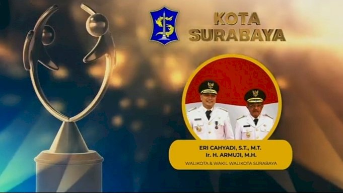 Penghargaan Surabaya sebagai Kota Layak Anak Kategori Utama/ist