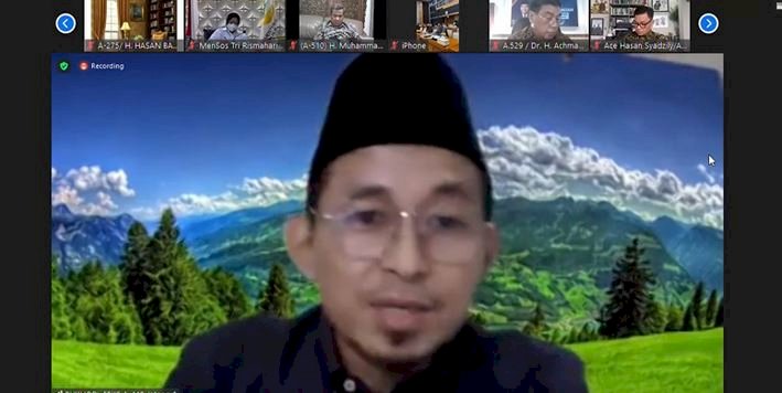 Anggota Komisi VIII DPR RI, Bukhori Yusuf, ikut menghadiri FGD yang diadakan Kementerian Sosial secara daring/Repro