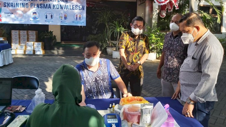 Kegiatan donor plasma Konvalesen di Surabaya