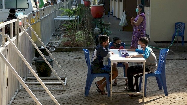 Suasana saat isoman/ RMOLJatim